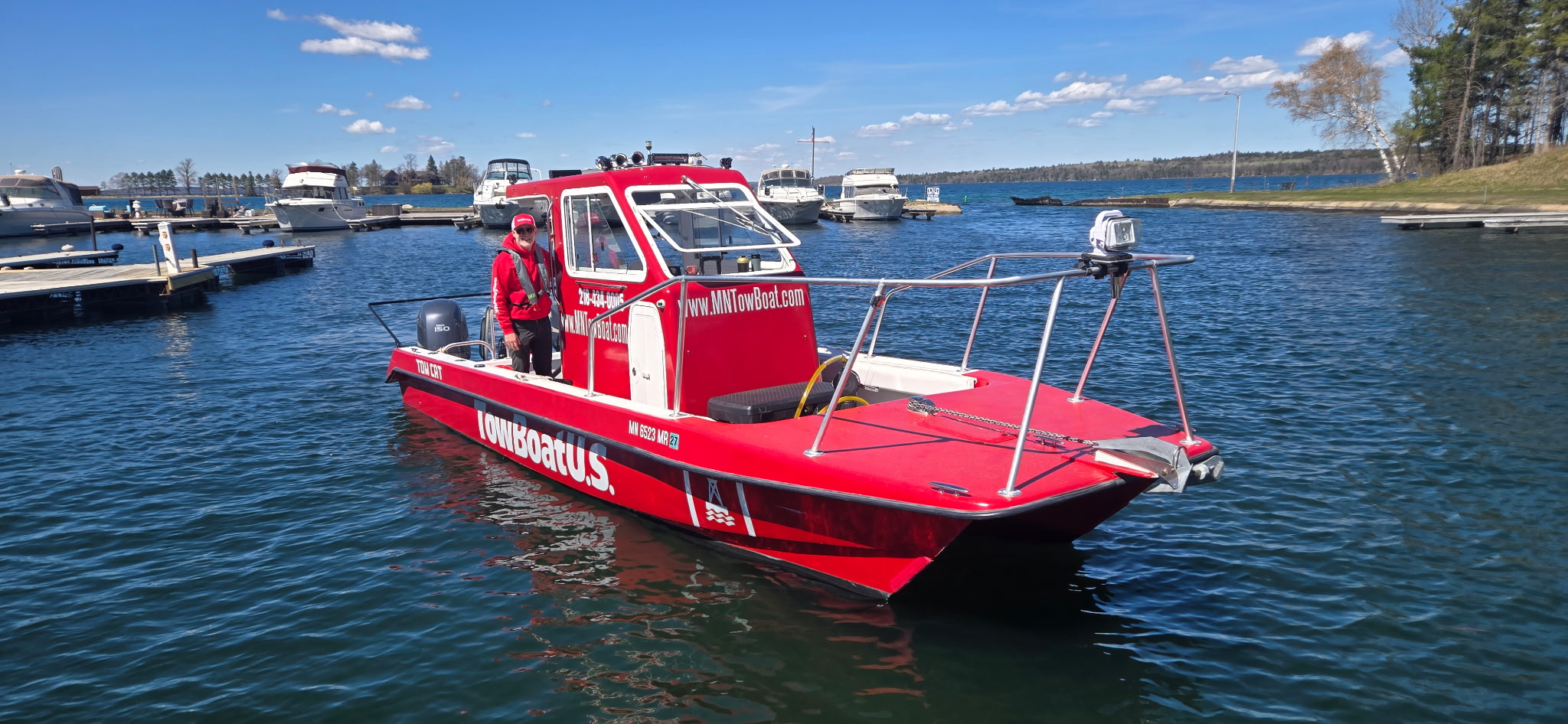 An image of Capt Doug, owner of TowBoatUS Leech Lake 